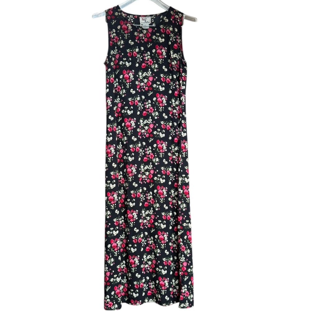 Vintage‎ 90's Floral Maxi Sleeveless Dress Sz 6